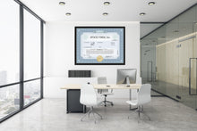 Lade das Bild in den Galerie-Viewer, Historisches Aktien Zertifikat Blue - Stock Vibes Print